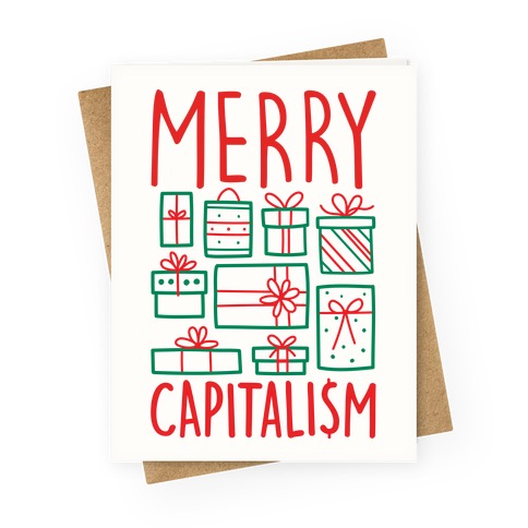 Merry Capitalism Greeting Card