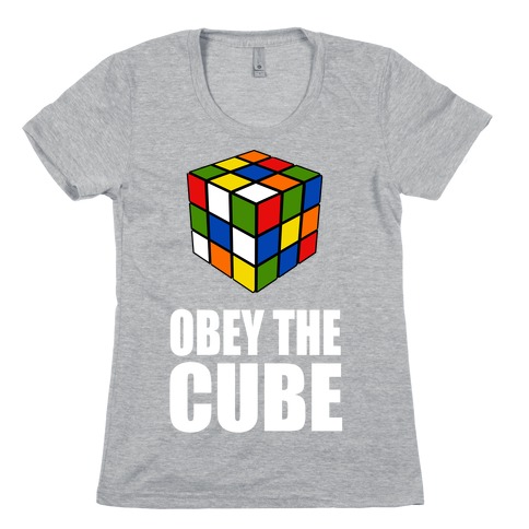 Obey the Cube (Juniors) Womens T-Shirt