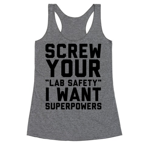 Screw Your Lab Safety Racerback Tank Top