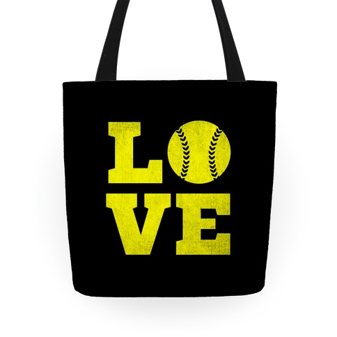 softball tote bag