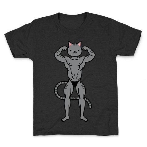 Buff Cat Grey Stripe Kids T-Shirt