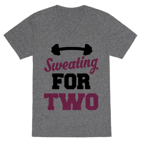 Sweating For Two V-Neck Tee Shirt