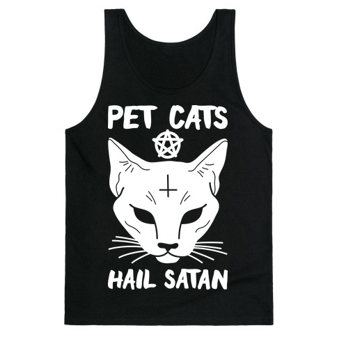Pet Cats Hail Satan Sphynx Tank Top