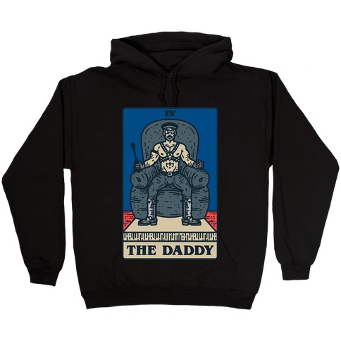 The Daddy Tarot Card Parody Hooded Sweatshirt