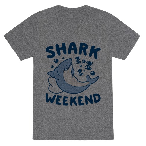 Shark Weekend V-Neck Tee Shirt