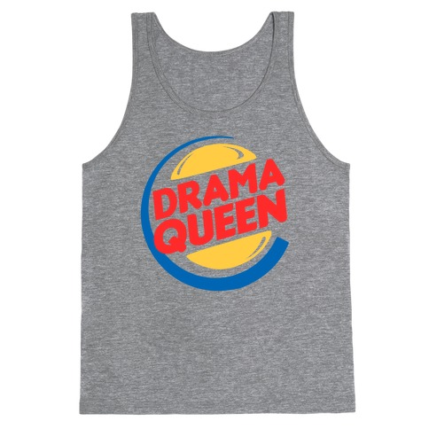 Drama Queen Burger Parody Tank Top