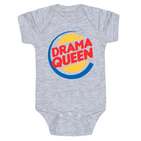 Drama Queen Burger Parody Baby One-Piece