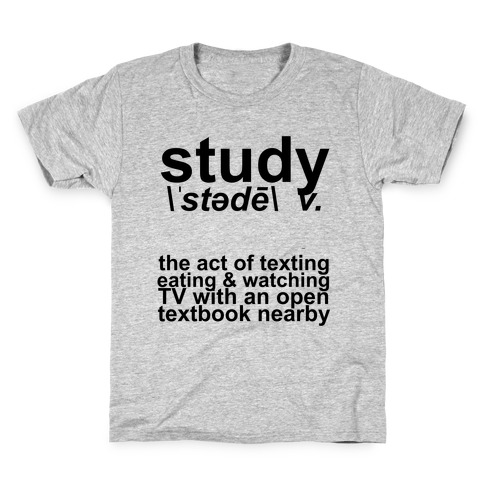 Study Definition Kids T-Shirt