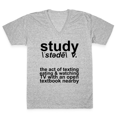 Study Definition V-Neck Tee Shirt