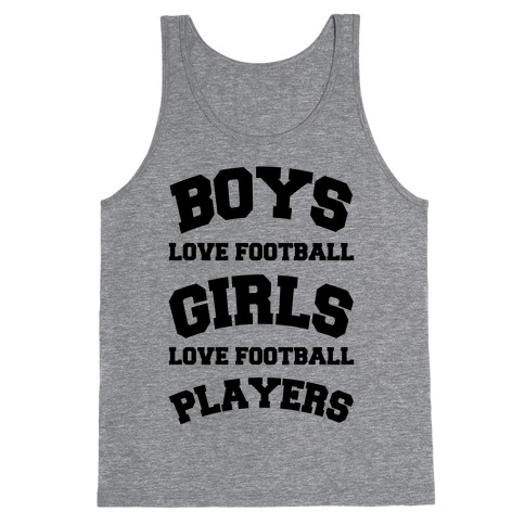 Boys and Girls Love Football Tank Top