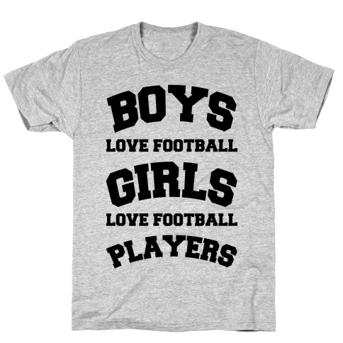 Boys and Girls Love Football T-Shirt