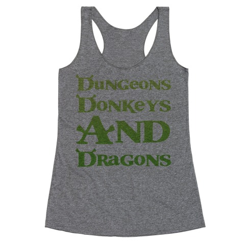 Dungeons, Donkeys and Dragons Racerback Tank Top