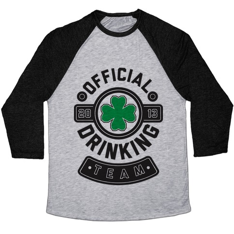 Official Drinking Team Baseball Tee | LookHUMAN