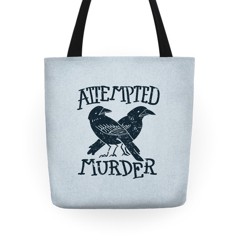 Attempted Murder Group of Crows Ravens V-Neck T-Shirt