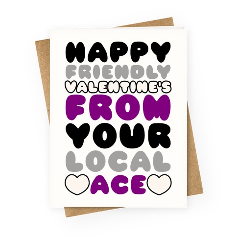 Happy Friendly Valentine's Day From Your Local Ace Greeting Card