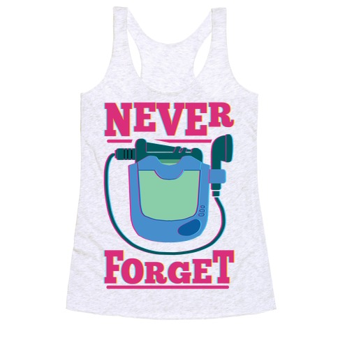 Never Forget Hit Clips Racerback Tank Top