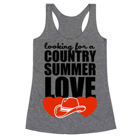 Country Summer Love (Tank) Racerback Tank Top