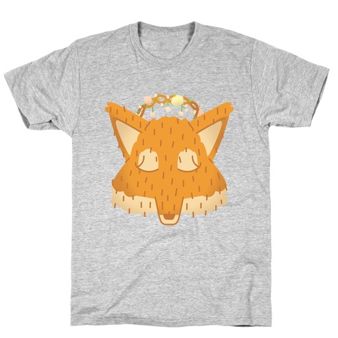 Flower Crown Fox Face T-Shirt