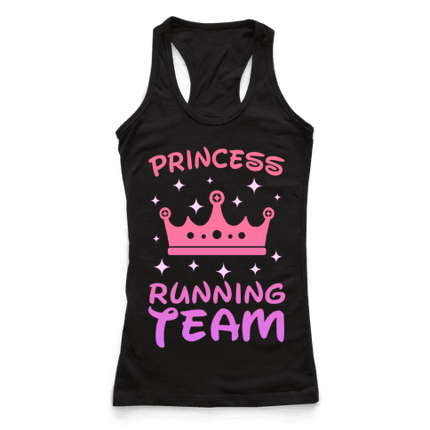 Princess Running Team (sunset) - Racerback Tank Tops - HUMAN
