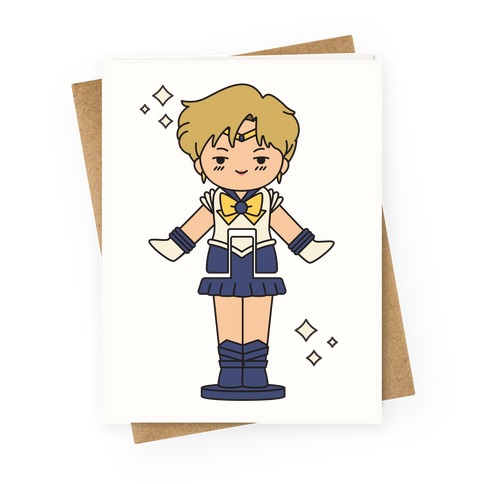 Sailor Uranus Pocket Parody Greeting Card