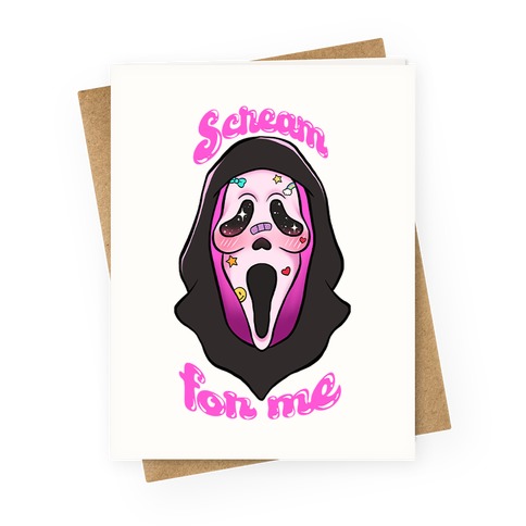 Scream For Me Greeting Card