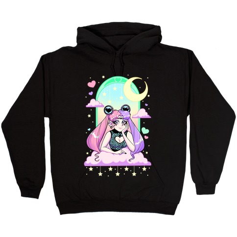 Dreamy Pastel Goth Usagi Hooded Sweatshirt