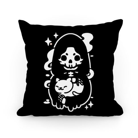 Death and Kitty Pillow