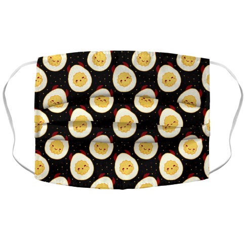 Deviled Eggs Accordion Face Mask