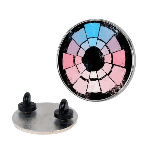 Trans Pride Color Wheel Pin