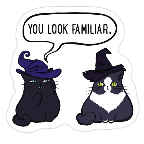 Black Cats Are Magic Die Cut Sticker | LookHUMAN