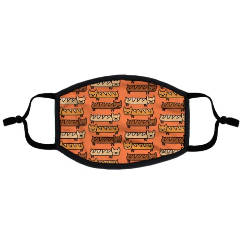Frenchie Baguette Pattern Flat Face Mask