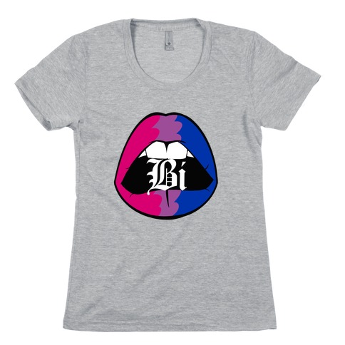 Bi Pride Lips Womens T-Shirt