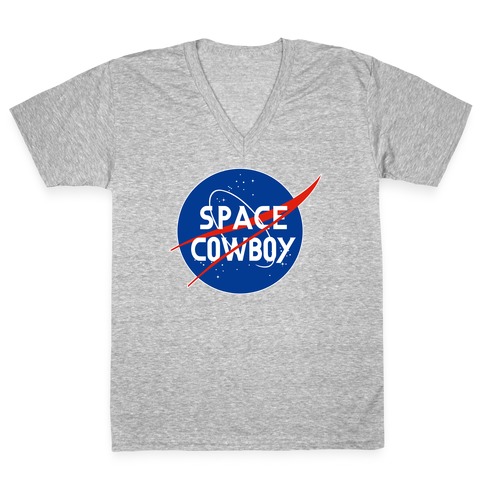 Space Cowboy Parody V-Neck Tee Shirt