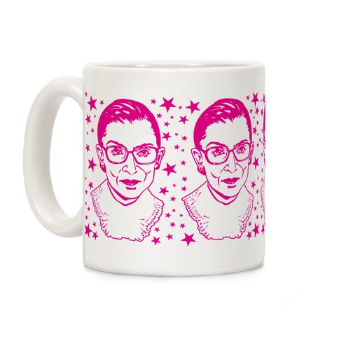 Hot Pink Ruth Bader Ginsburg Coffee Mug