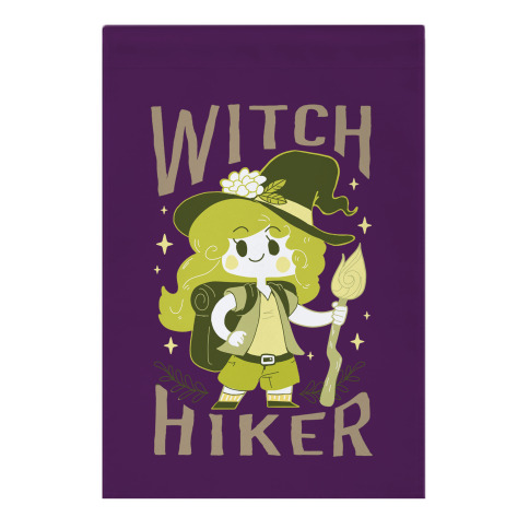 Witch Hiker Garden Flag
