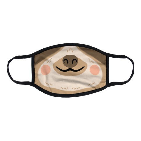 Sloth Mouth Flat Face Mask