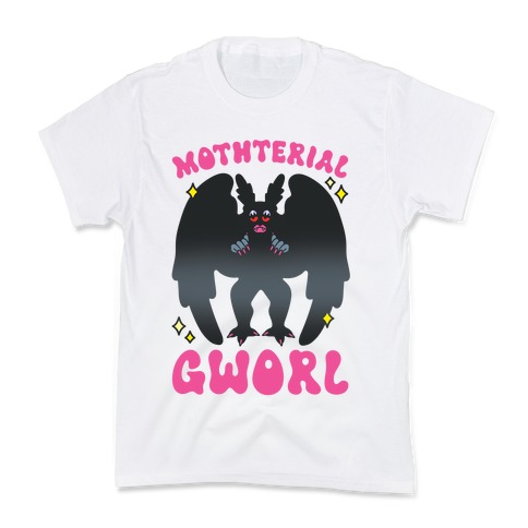 Mothterial Gworl Mothman Parody Kids T-Shirt