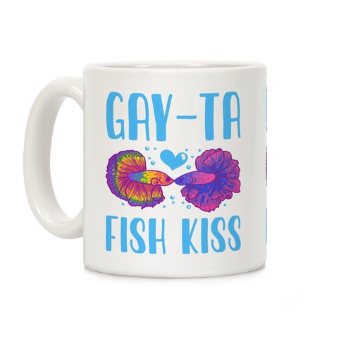 Gay-Ta Fish Kiss Coffee Mug