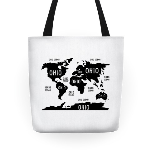 Ohio Boutique Map Art Tote