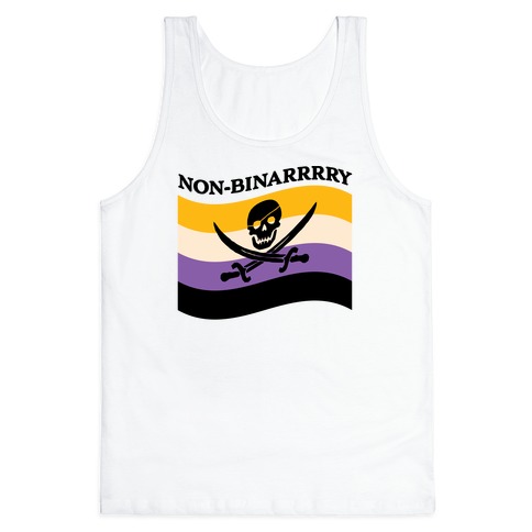 Non-binarrrry Pirate Flag Tank Top
