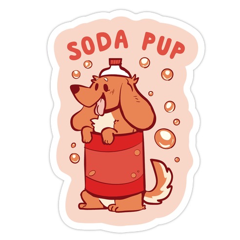 Soda Pup Die Cut Sticker