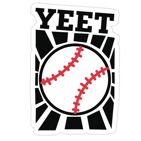YEET - baseball Die Cut Sticker