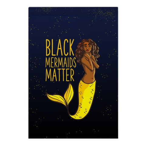Black Mermaids Matter Garden Flag