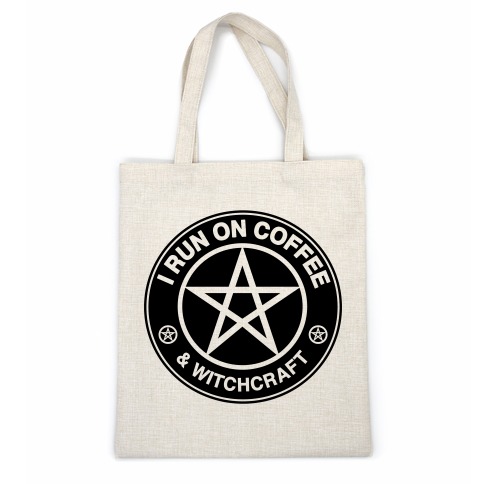 I Run On Coffee and Witchcraft Parody Casual Tote