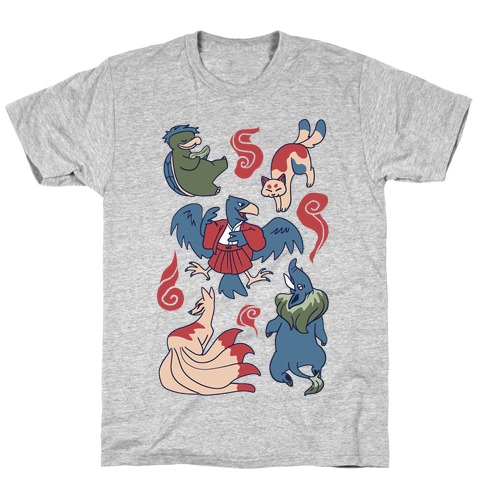 Yokai Guys Pattern T-Shirt