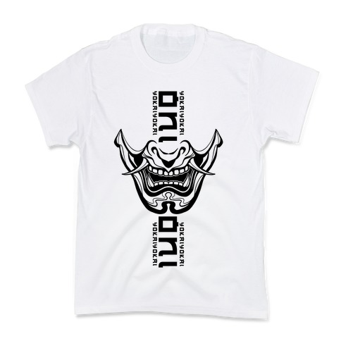 Oni Yokai (black) Kids T-Shirt