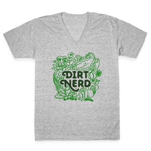 Dirt Nerd V-Neck Tee Shirt