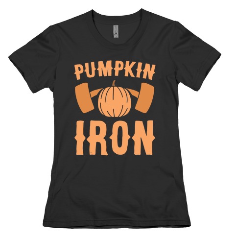 Pumpkin Iron Womens T-Shirt