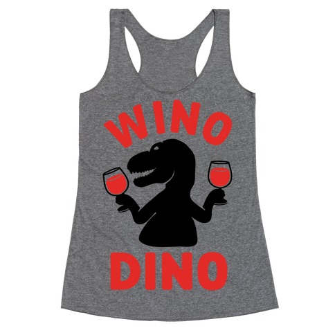 Wino Dino Racerback Tank Top