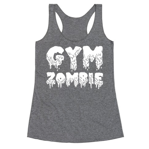 Gym Zombie Racerback Tank Tops | LookHUMAN